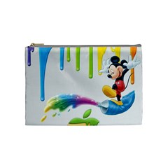 Mickey Mouse, Apple Iphone, Disney, Logo Cosmetic Bag (medium) by nateshop