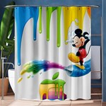 Mickey Mouse, Apple Iphone, Disney, Logo Shower Curtain 60  x 72  (Medium)  60 x72  Curtain