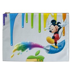 Mickey Mouse, Apple Iphone, Disney, Logo Cosmetic Bag (xxl) by nateshop