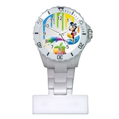 Mickey Mouse, Apple Iphone, Disney, Logo Plastic Nurses Watch by nateshop