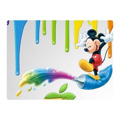 Mickey Mouse, Apple Iphone, Disney, Logo Two Sides Premium Plush Fleece Blanket (mini) by nateshop