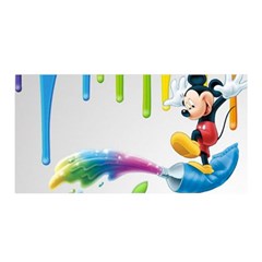 Mickey Mouse, Apple Iphone, Disney, Logo Satin Wrap 35  X 70  by nateshop