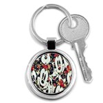 Mickey Mouse, Cartoon, Cartoon Character Key Chain (Round) Front