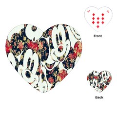 Mickey Mouse, Cartoon, Cartoon Character Playing Cards Single Design (heart) by nateshop