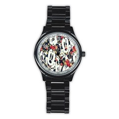 Mickey Mouse, Cartoon, Cartoon Character Stainless Steel Round Watch by nateshop