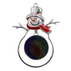 Minimal Glory Metal Snowman Ornament