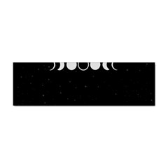 Moon Phases, Eclipse, Black Sticker (bumper) by nateshop