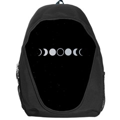 Moon Phases, Eclipse, Black Backpack Bag by nateshop