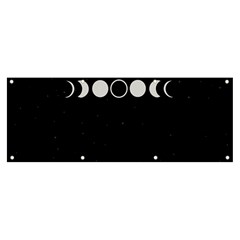 Moon Phases, Eclipse, Black Banner And Sign 8  X 3  by nateshop