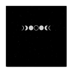 Moon Phases, Eclipse, Black Tile Coaster by nateshop