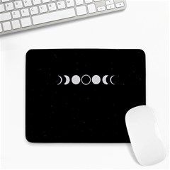 Moon Phases, Eclipse, Black Small Mousepad by nateshop