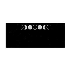 Moon Phases, Eclipse, Black Hand Towel by nateshop