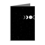 Moon Phases, Eclipse, Black Mini Greeting Cards (Pkg of 8) Right