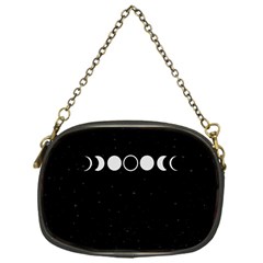 Moon Phases, Eclipse, Black Chain Purse (one Side) by nateshop