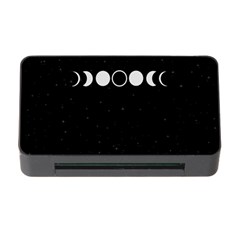 Moon Phases, Eclipse, Black Memory Card Reader With Cf by nateshop