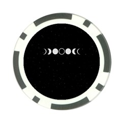 Moon Phases, Eclipse, Black Poker Chip Card Guard (10 Pack) by nateshop