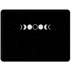 Moon Phases, Eclipse, Black Fleece Blanket (large) by nateshop