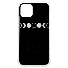 Moon Phases, Eclipse, Black Iphone 12/12 Pro Tpu Uv Print Case by nateshop