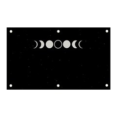 Moon Phases, Eclipse, Black Banner And Sign 5  X 3  by nateshop