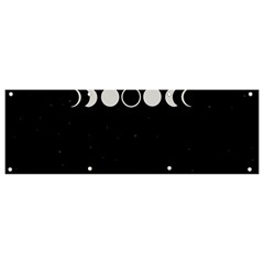 Moon Phases, Eclipse, Black Banner And Sign 9  X 3  by nateshop