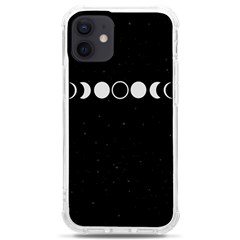 Moon Phases, Eclipse, Black Iphone 12 Mini Tpu Uv Print Case	 by nateshop