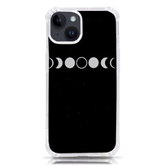 Moon Phases, Eclipse, Black Iphone 14 Tpu Uv Print Case by nateshop