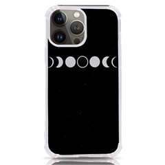 Moon Phases, Eclipse, Black Iphone 13 Pro Max Tpu Uv Print Case by nateshop