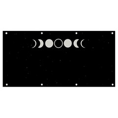 Moon Phases, Eclipse, Black Banner And Sign 8  X 4  by nateshop