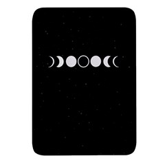 Moon Phases, Eclipse, Black Rectangular Glass Fridge Magnet (4 Pack) by nateshop