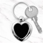 Simple Starry Sky, Alone, Black, Dark, Nature Key Chain (Heart) Front