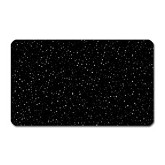 Simple Starry Sky, Alone, Black, Dark, Nature Magnet (rectangular) by nateshop