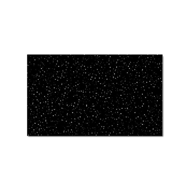 Simple Starry Sky, Alone, Black, Dark, Nature Sticker Rectangular (100 pack)