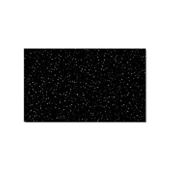 Simple Starry Sky, Alone, Black, Dark, Nature Sticker Rectangular (100 Pack)