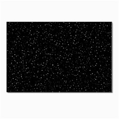 Simple Starry Sky, Alone, Black, Dark, Nature Postcards 5  X 7  (pkg Of 10) by nateshop