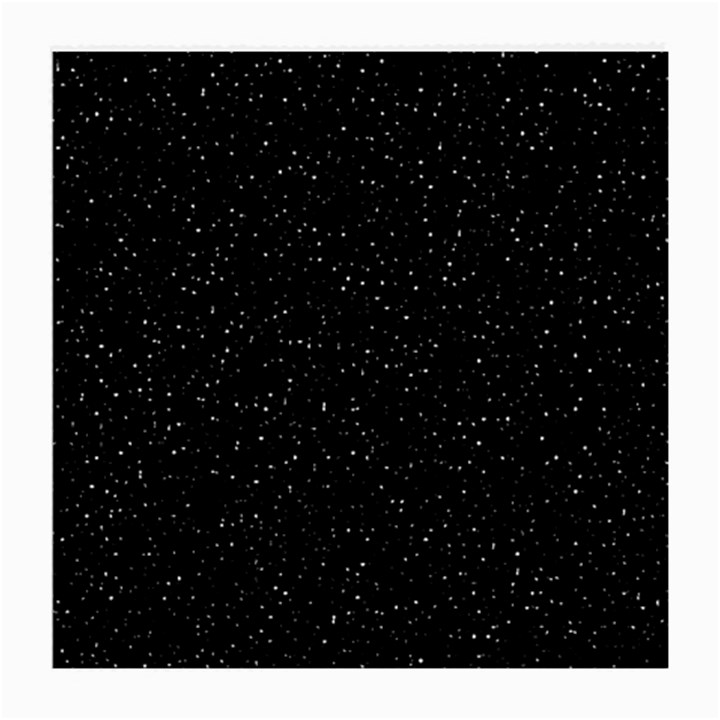 Simple Starry Sky, Alone, Black, Dark, Nature Medium Glasses Cloth (2 Sides)