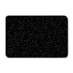 Simple Starry Sky, Alone, Black, Dark, Nature Small Doormat by nateshop