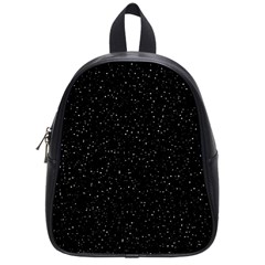 Simple Starry Sky, Alone, Black, Dark, Nature School Bag (small) by nateshop