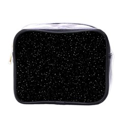 Simple Starry Sky, Alone, Black, Dark, Nature Mini Toiletries Bag (one Side) by nateshop