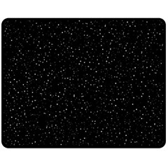 Simple Starry Sky, Alone, Black, Dark, Nature Two Sides Fleece Blanket (medium) by nateshop