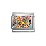 Sticker Bomb, Art, Cartoon, Dope Italian Charm (9mm) Front