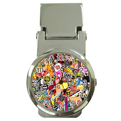 Sticker Bomb, Art, Cartoon, Dope Money Clip Watches by nateshop