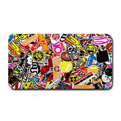 Sticker Bomb, Art, Cartoon, Dope Medium Bar Mat