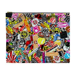 Sticker Bomb, Art, Cartoon, Dope Cosmetic Bag (xl) by nateshop