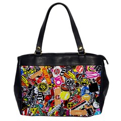 Sticker Bomb, Art, Cartoon, Dope Oversize Office Handbag by nateshop