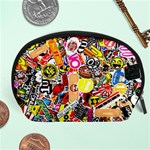 Sticker Bomb, Art, Cartoon, Dope Accessory Pouch (Large) Front