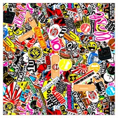 Sticker Bomb, Art, Cartoon, Dope Lightweight Scarf  by nateshop