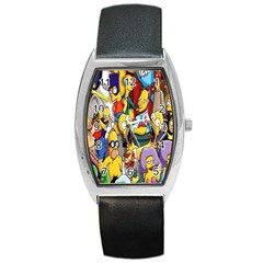 The Simpsons, Cartoon, Crazy, Dope Barrel Style Metal Watch by nateshop