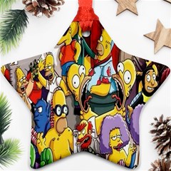 The Simpsons, Cartoon, Crazy, Dope Star Ornament (two Sides) by nateshop