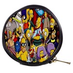 The Simpsons, Cartoon, Crazy, Dope Mini Makeup Bag Front