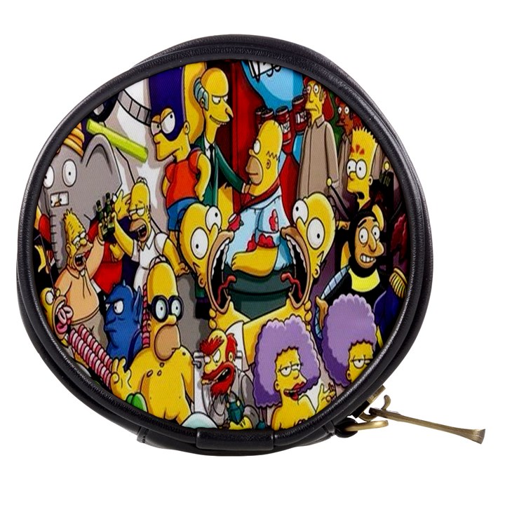 The Simpsons, Cartoon, Crazy, Dope Mini Makeup Bag